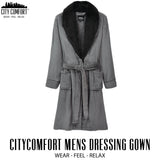 CityComfort Dressing Gown Mens Fleece Hooded Dressing Gowns