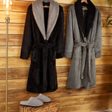 CityComfort Dressing Gown Mens Fleece Hooded Dressing Gowns