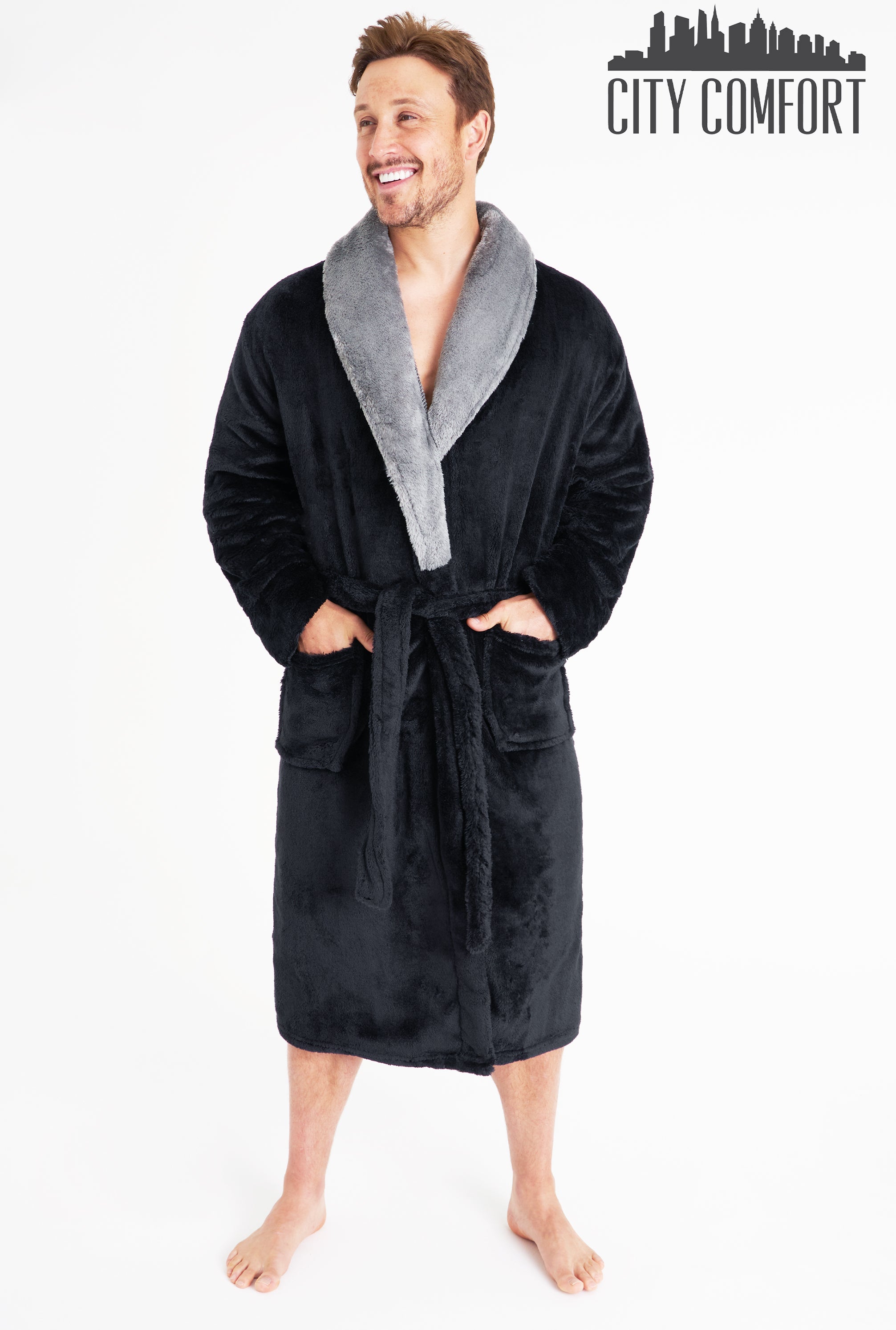 CityComfort Mens Dressing Gowns, Extra Soft Bath Robes For Men - Get Trend