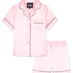 CityComfort Girls Short Pyjama Sets - Satin, Button Down 2 Piece Set - Get Trend