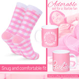 Barbie Mug and Socks Gift Set for Women, Calf Socks and Ceramic Mug - Women's Gifts