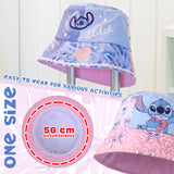 Disney Store Disney Stitch Girls Bucket Hat, Sun Hat for Kids Summer Holiday Essentials