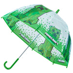 Minecraft Umbrella Kids Clear Dome Folding Umbrella - Get Trend