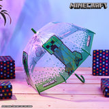 Minecraft Umbrella Kids Clear Dome Folding Umbrella - Get Trend