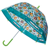 Minecraft Umbrella Kids Clear Dome Folding Umbrella - Get Trend