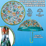 Minecraft Umbrella Kids Clear Dome Folding Umbrella - Get Trend