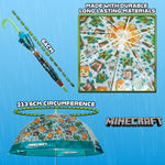 Minecraft Umbrella Kids Clear Dome Folding Umbrella - Get Trend