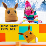 Pokemon Beanie Hat for Kids - Warm Cosy Knitted Winter Hats for Kids One Size - Anime Gifts for Kids