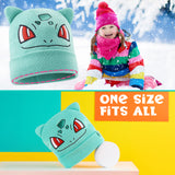 Pokemon Beanie Hat for Kids - Warm Cosy Knitted Winter Hats for Kids One Size - Anime Gifts for Kids