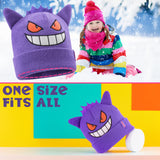 Pokemon Beanie Hat for Kids - Warm Cosy Knitted Winter Hats for Kids One Size - Anime Gifts for Kids