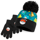 Pokemon Beanie Hat and Gloves Set Kids - 2 Piece Winter Set - Get Trend