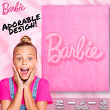 Barbie Soft Fleece Bed Blanket, Cosy Bed Throw 150 x 130cm - Gifts for Her