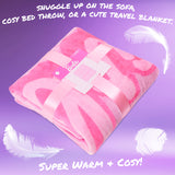 Barbie Soft Fleece Bed Blanket, Cosy Bed Throw 150 x 130cm - Gifts for Her