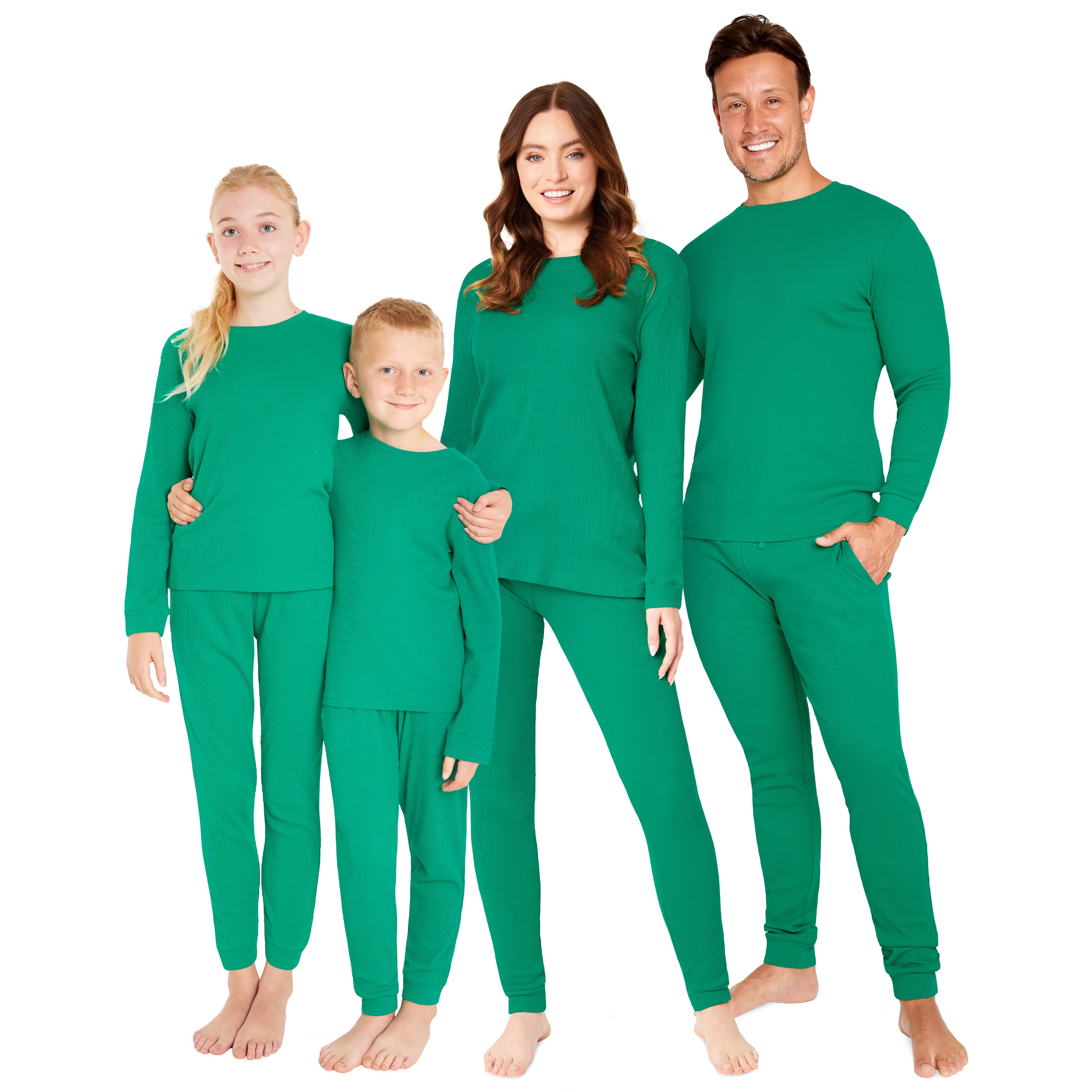 CityComfort Ribbed Pyjamas for Kids - Matching PJs for Family - Get Trend