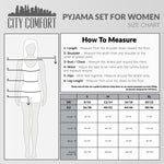 CityComfort Ribbed Pyjamas for Women - Matching PJs for Family - Get Trend