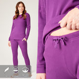 CityComfort Ribbed Pyjamas for Women - Matching PJs for Family - Get Trend