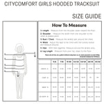 CityComfort Girls Tracksuit Set 2 Piece Jogging Bottoms and Hoodie Loungewear - Get Trend