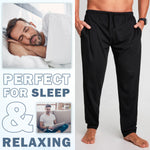 CityComfort Mens Pyjama Bottoms - Jersey Lounge Pants - Drawstring Waist - Get Trend