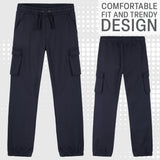 CityComfort Boys Cargo Joggers with 4 Pockets Comfy Casual Stylish Sweatpants - Gifts for Him