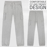 CityComfort Boys Cargo Joggers with 4 Pockets Comfy Casual Stylish Sweatpants - Gifts for Him