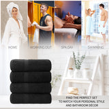 CityComfort Bath Towels Set of 4, 100% Cotton 550 GSM Absorbent Bathroom Towels