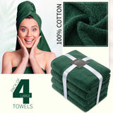 CityComfort Bath Towels Set of 4, 100% Cotton 550 GSM Absorbent Bathroom Towels