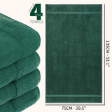 CityComfort Bath Towels Set of 4, 100% Cotton 550 GSM Absorbent Bathroom Towels