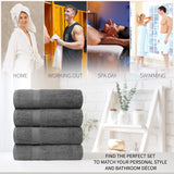 CityComfort Bath Towels Set of 4, 100% Cotton 550 GSM Absorbent Bathroom Towels