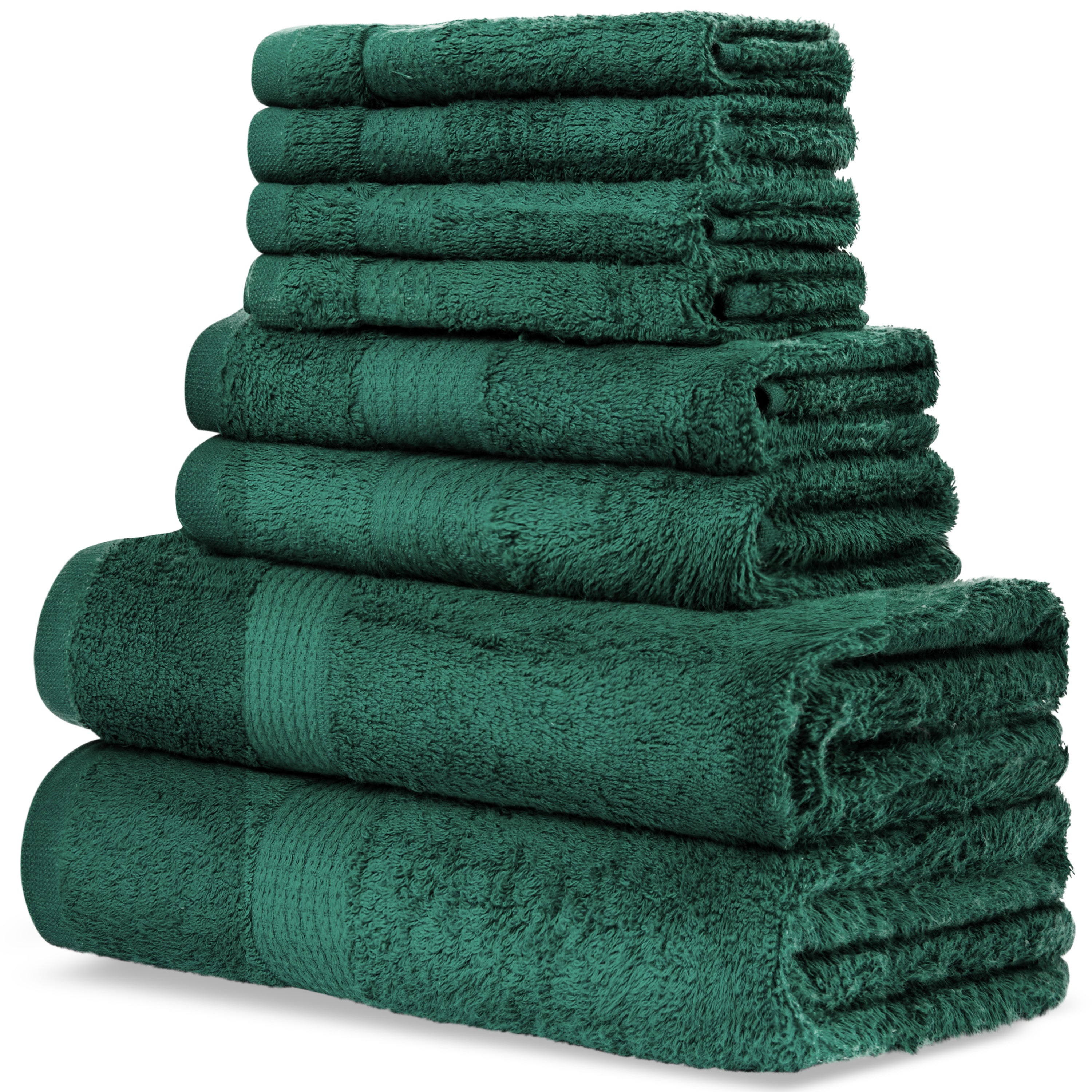 CityComfort Towel Set of 8, 100% Cotton 550GSM Absorbent Bathroom Towels Various Sizes