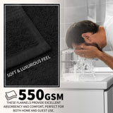 CityComfort Face Towels Set of 12, 100% Cotton 550 GSM Absorbent Bathroom Towels