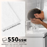 CityComfort Face Towels Set of 12, 100% Cotton 550 GSM Absorbent Bathroom Towels