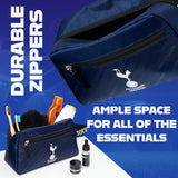 Tottenham Hotspur F.C. Toiletry Bags for Men, Hanging Wash Bag with Zipped Pocket