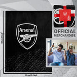 Arsenal F.C. Fleece Bed Blanket Soft Bed Throw 125 x 150cm - Gifts for Him