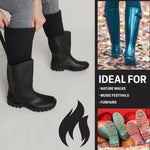 Boot Liner for Women and Teenagers - Warm Fleece Wellie Socks - Get Trend