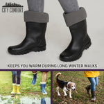 Boot Liner for Women and Teenagers - Warm Fleece Wellie Socks - Get Trend