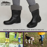 Boot Liner for Women and Teenagers - Warm Fleece Wellie Socks - Get Trend