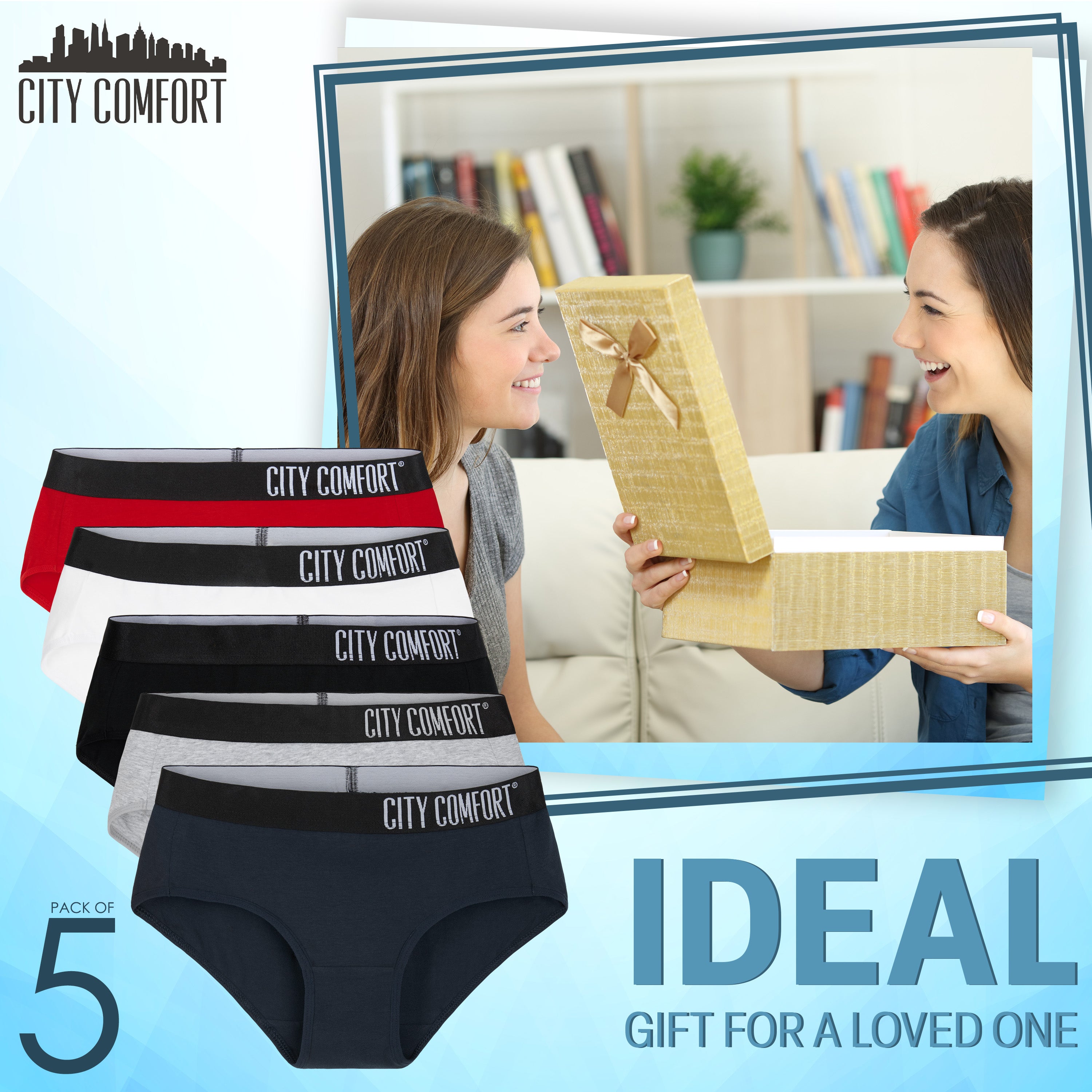 Knickers for Women - Multipack of Underwear for Ladies and Teenagers - Get Trend