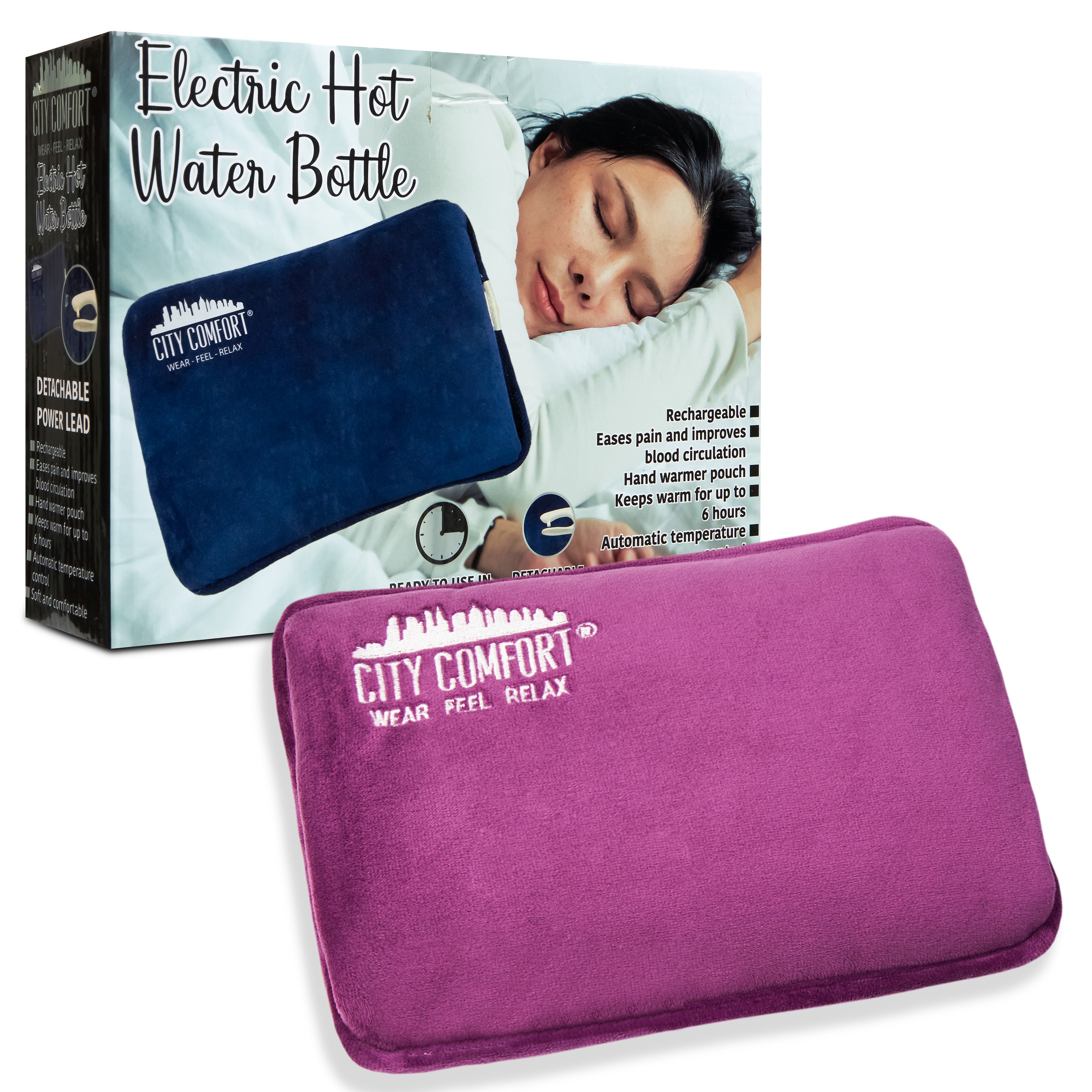 CityComfort Rechargeable Electric Hot Water Bottle - Get Trend