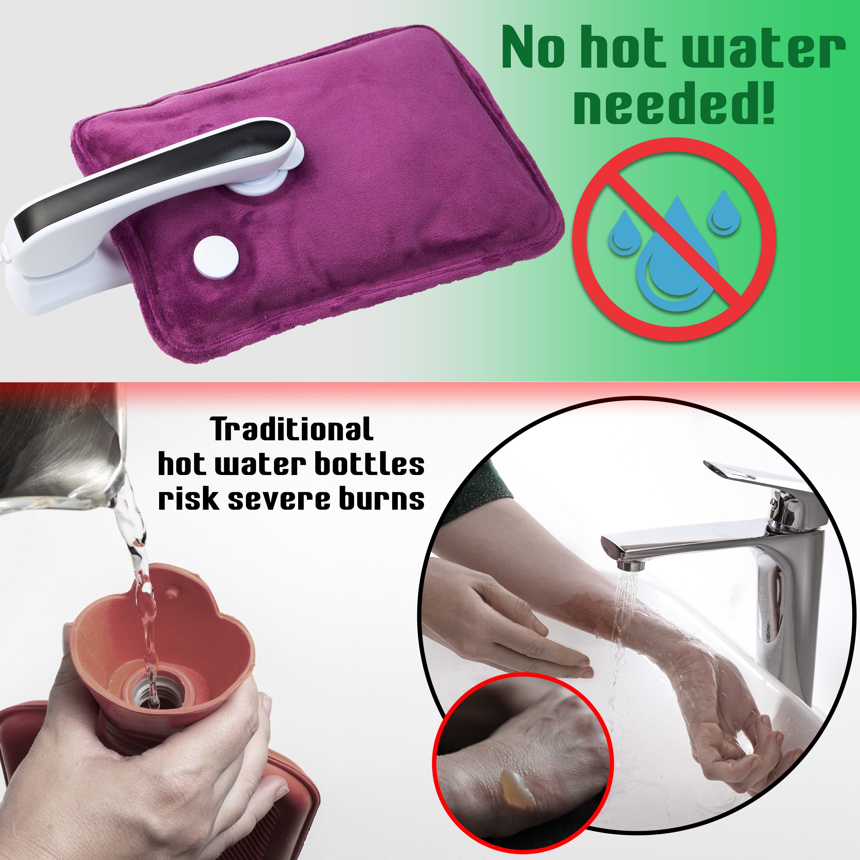 CityComfort Rechargeable Electric Hot Water Bottle - Get Trend