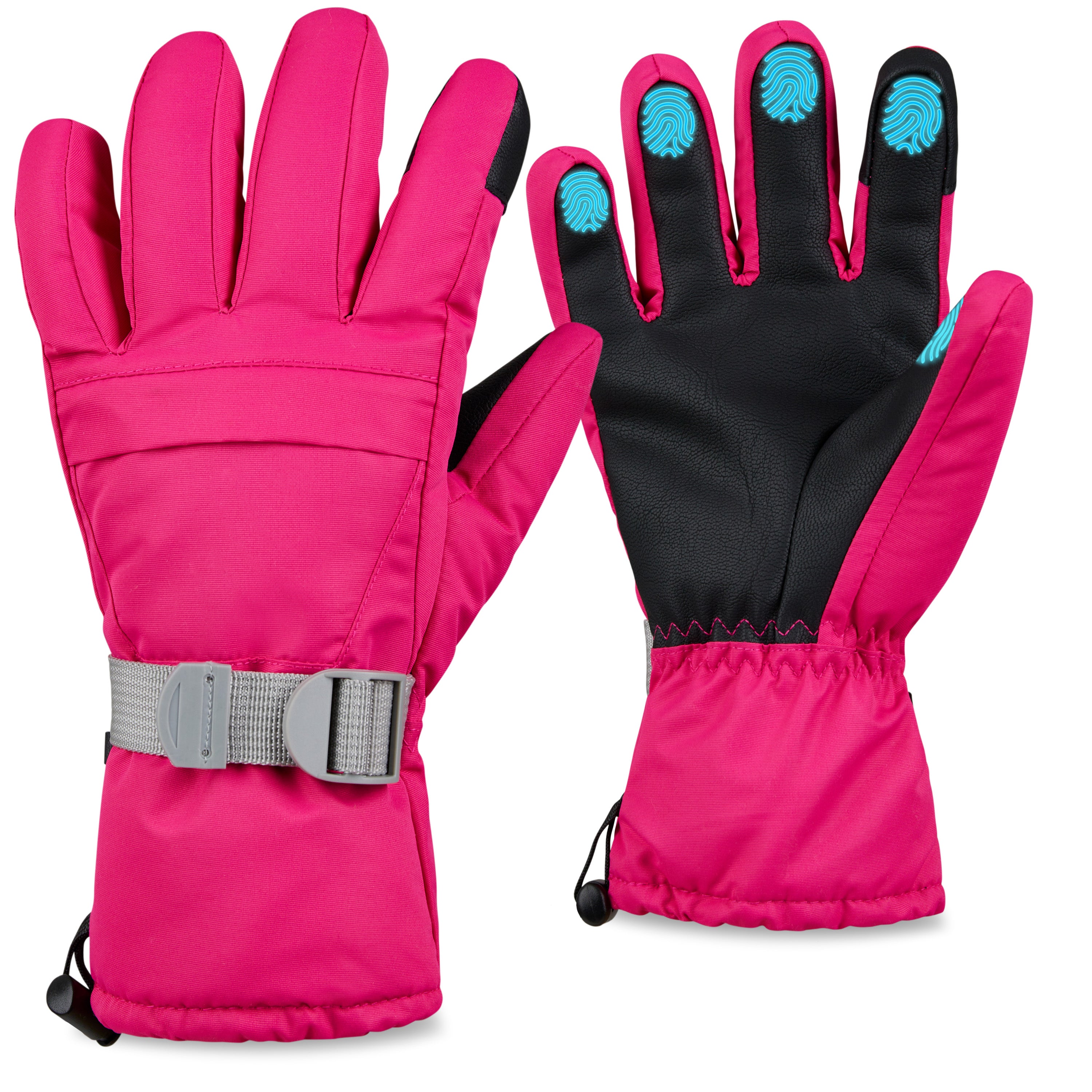 CityComfort Womens Skiing Gloves - Fleece Lined Touch Screen Gloves - Get Trend