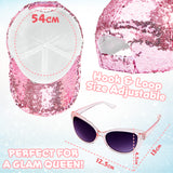 CityComfort Girls Cap and Sunglasses Set, Baseball Cap and UV Sunglasses - Get Trend