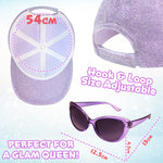 CityComfort Girls Cap and Sunglasses Set, Baseball Cap and UV Sunglasses - Get Trend