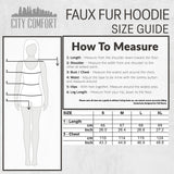 CityComfort Womens Fluffy Coat with Hood, Cosy Stylish Faux Fur - Gifts for Her