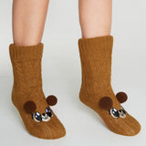 CityComfort Fluffy Socks for Women - BROWN BEAR - Get Trend