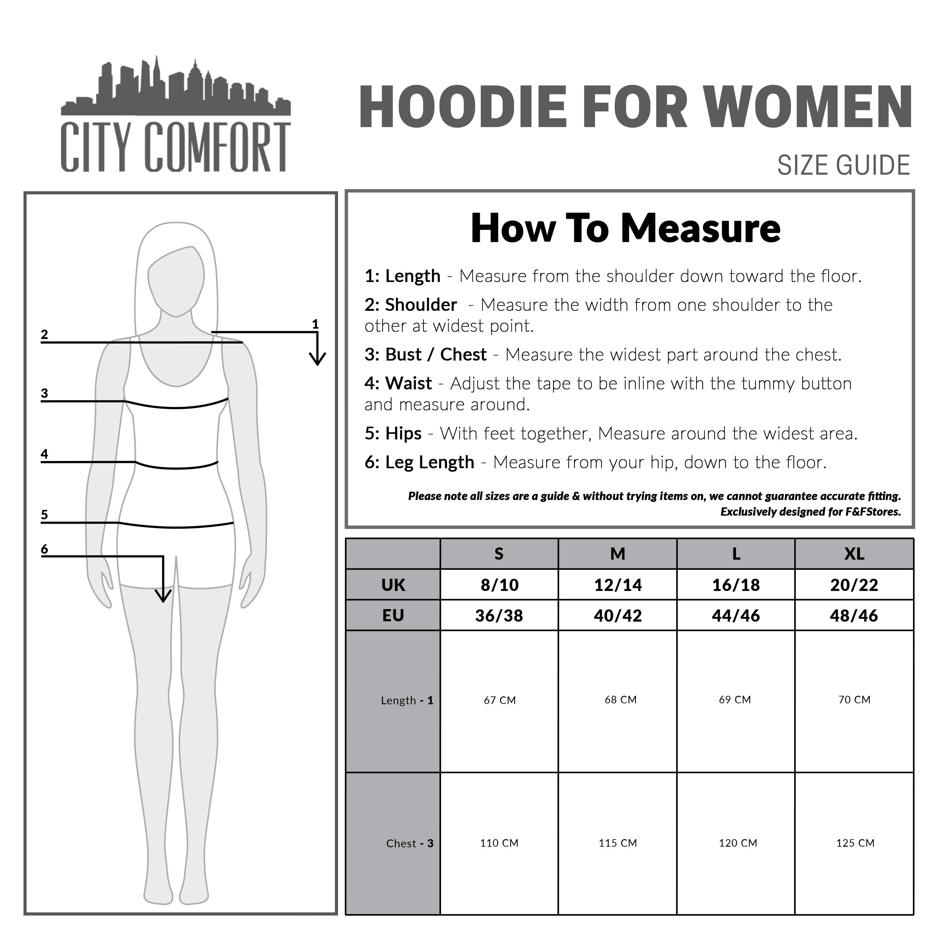 CityComfort Hoodies for Women - Fleece Hoodie for Women - Get Trend