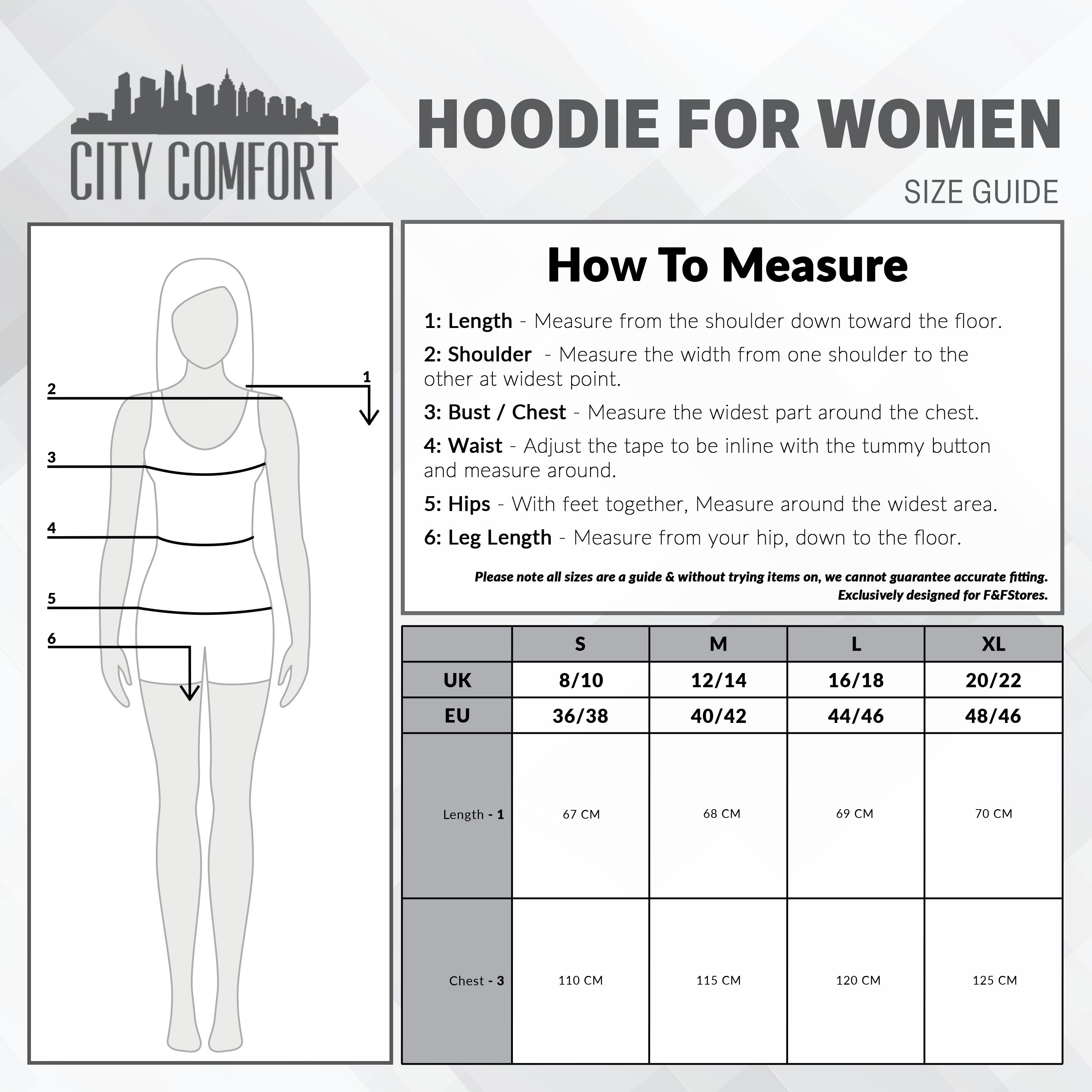 CityComfort Hoodies for Women - Fleece Hoodie for Women - Get Trend