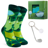 CityComfort Golf Gift Set Men Novelty Socks with Club & Ball Keyring - Gifts for Dad Grandpa Secret Santa - Golf Accessories for Men