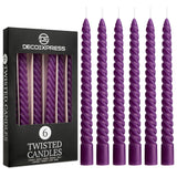 Dinner Candles - Pack of 6 Twisted Candles - Get Trend