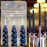 Dinner Candles - Pack of 3 Twisted Candles - Get Trend