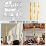 Dinner Candles - Pack of 3 Twisted Candles - Get Trend